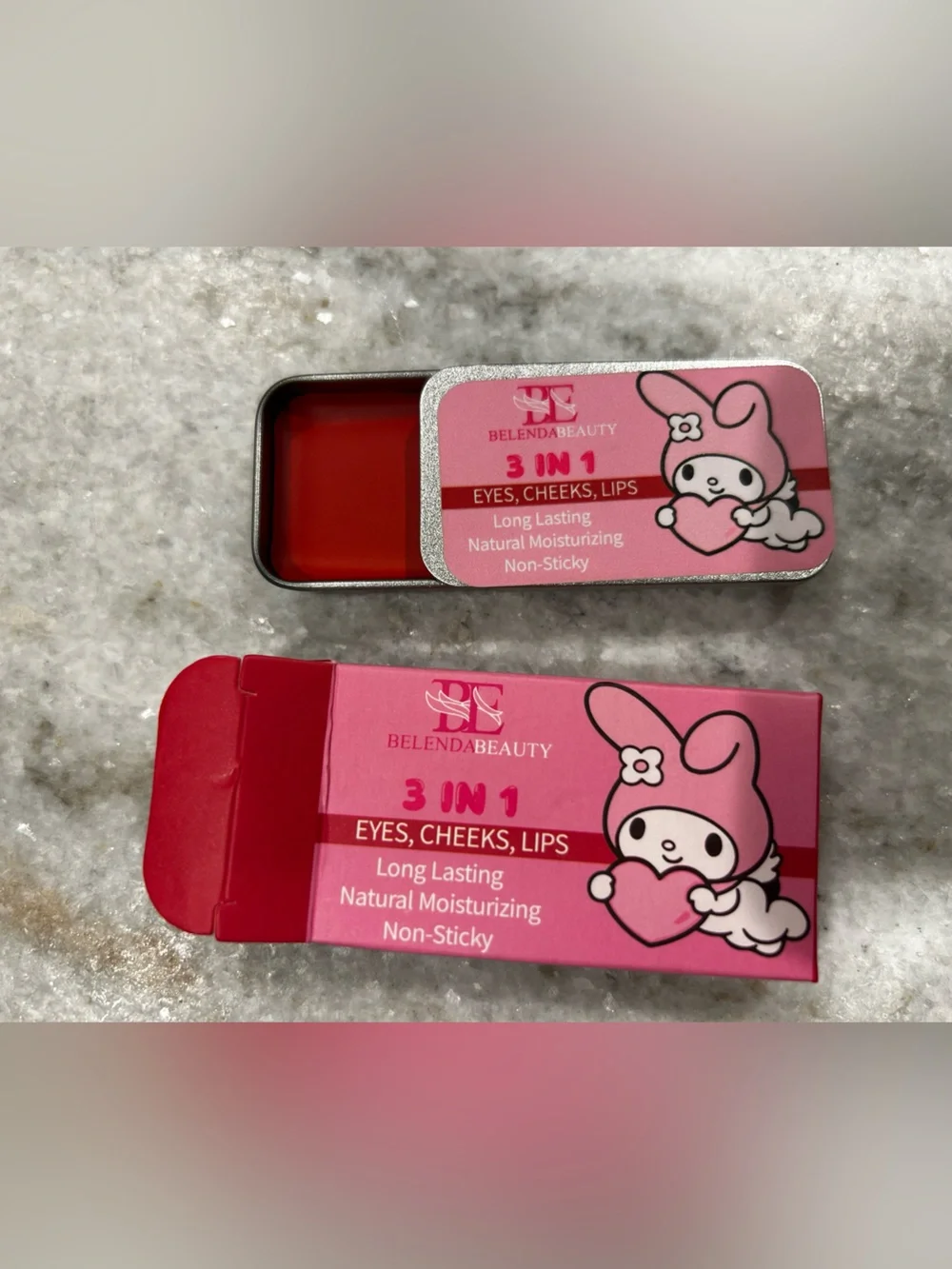 3-in-1 Lip & Cheek Tint — Pink